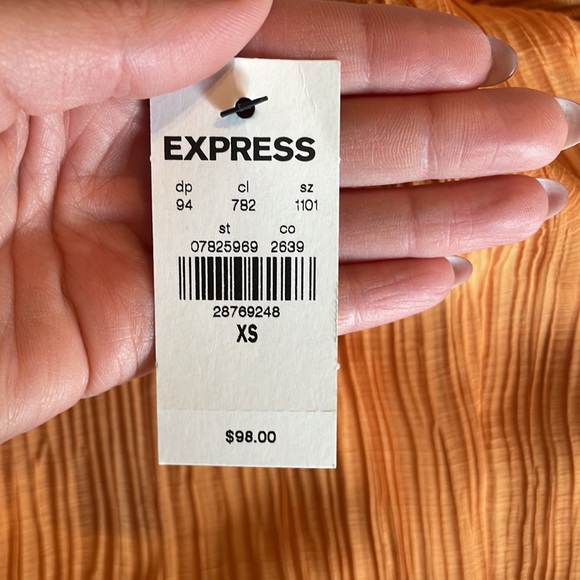 NEW Express Golden Maxi Dress w/ Pockets - Picture 5 of 5